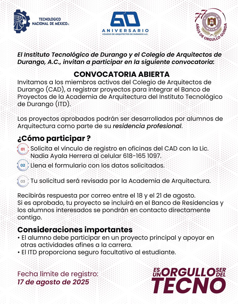 Convocatoria #Durango