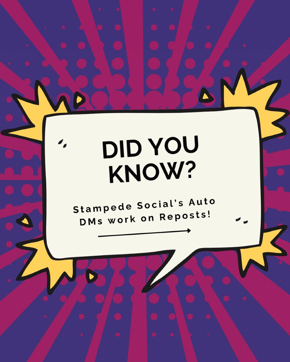Stampede_Social's tweet image. When someone reposts your post or reel, it will appear on their friends&apos; feeds. This means that your auto dm campaigns with Stampede Social can get more reach and more link requests!

#instagram #dmautomation #creator #affiliatemarketing
