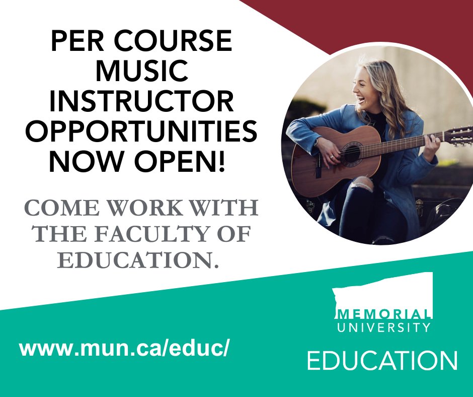 MUNEducation's tweet photo. We're hiring per course instructors for ED 4875, ED 4876, and ED 4879!
Learn more or apply today:
https://t.co/BzsND2aapY https://t.co/kNBJlnIWOB