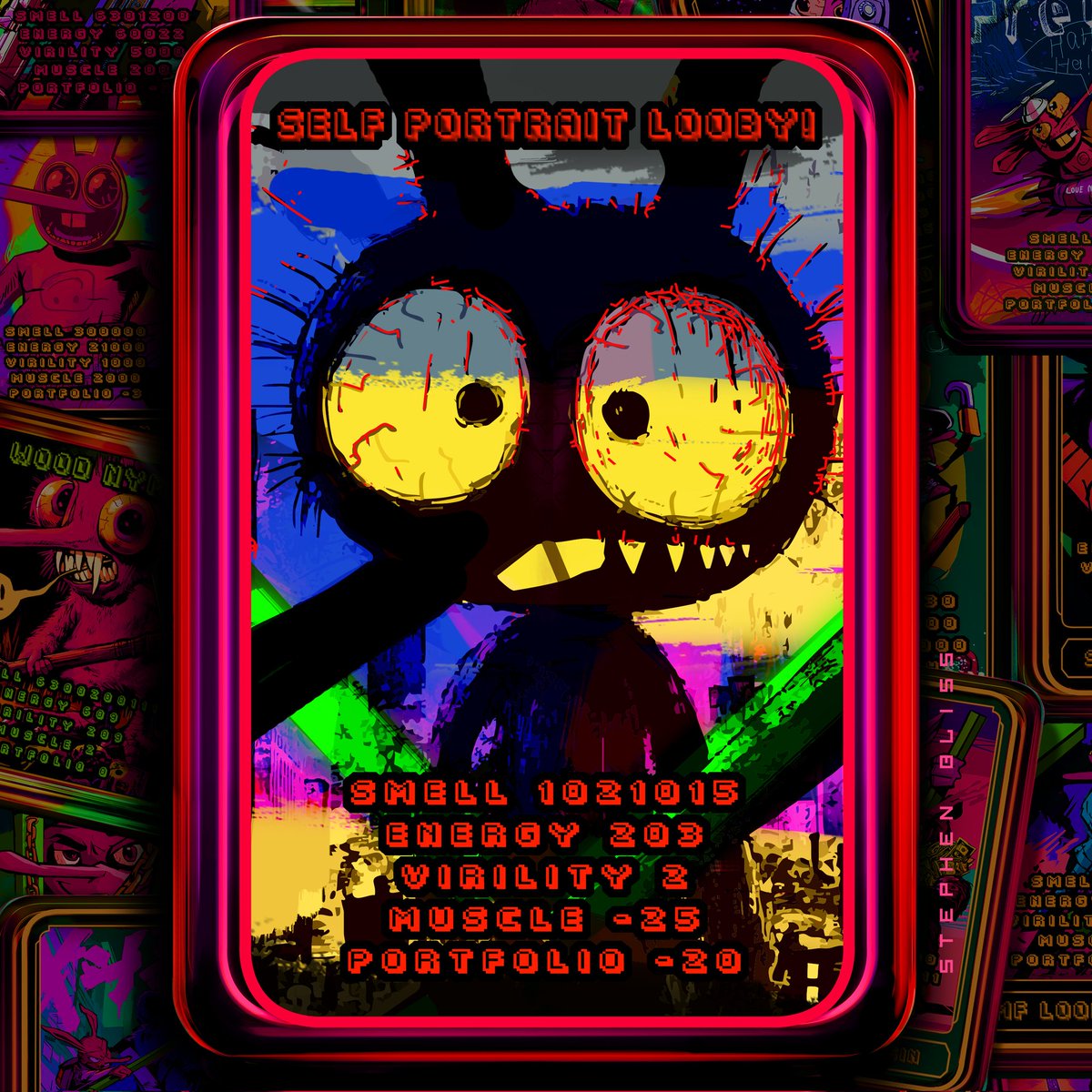 disturbed563's tweet photo. Go check out the $LOOBY #NFT great NFTs each with unique artwork made the Looby's creater and former Rockstar artist Stephen Bliss. links to TG and NFTs in my bio 8% tax on trades 4% goes back to NFT holders 4% to the marketing wallet #NFTCommunity  #Nftarts https://t.co/CKsg9KnVYH