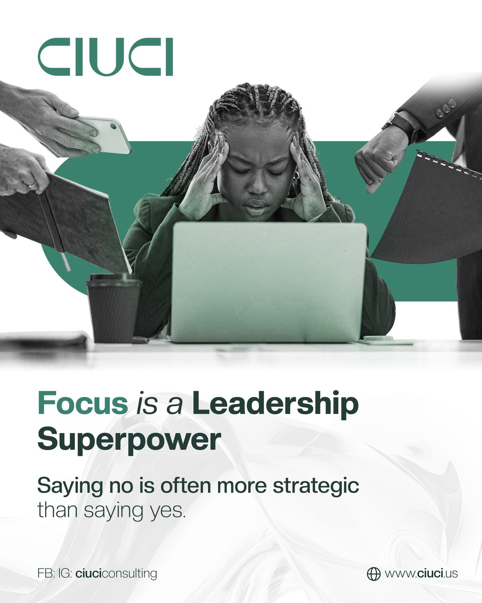 Most businesses don’t fail from lack of effort, they drown in distraction. Strategic focus is about clarity: choosing what not to do, who not to serve, and which fire not to fight.
#Ciuci #Strategy #Focus #Consulting #businessdesign
