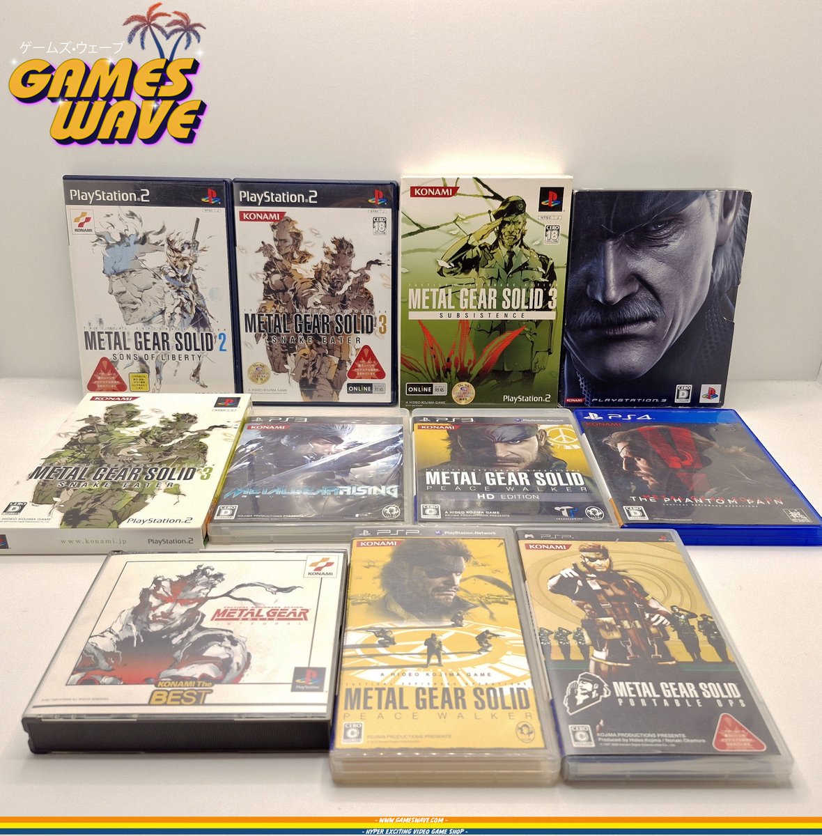 🚨NOUVEAU RESTOCK🚨
▶️Arrivage d'un set de jeux Metal Gear Solid.
▶️GBA 🇯🇵: Klonoa 2, Rockman, Super Robot Taisen,
Kirby, Dragon Ball Z, Made in Wario.
▶️GB 🇺🇸: Titus Fox.
C'est dispo⤵️
gameswave.com/list.php?cat=r…

#Retrogaming #Nintendo #GBA #GameBoy #Konami #MetalGearSolid #DBZ