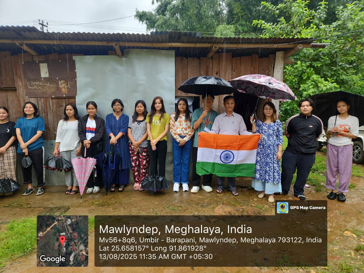 NSS Unit, Union Christian College conducted Har Ghar Tiranga today distributing the national flag to different households, hostels and schools in the campus and adopted village of Mawlyndep.<a href="/_NSSIndia/">NSS India</a> <a href="/CellNehu/">NSS Cell- NEHU</a> <a href="/nss_rdguwahati/">NSS RD Guwahati</a> <a href="/SNONSSMeghalaya/">SNO,meghalaya</a>