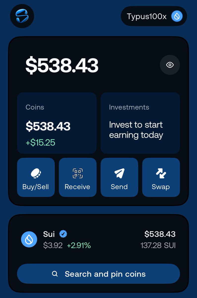 0xNani_'s tweet photo. 🥳 Secured my share from the Typus 100x Challenge 💰
137.28 $SUI locked in from a wild month of trading.
Big thanks to @TypusFinance for bringing such an amazing challenge to life 🙌
GGs to all the traders who fought their way to the top 🫡
#TypusPerps #100xOnTypus @GiveRep https://t.co/XSIYgVDdtx