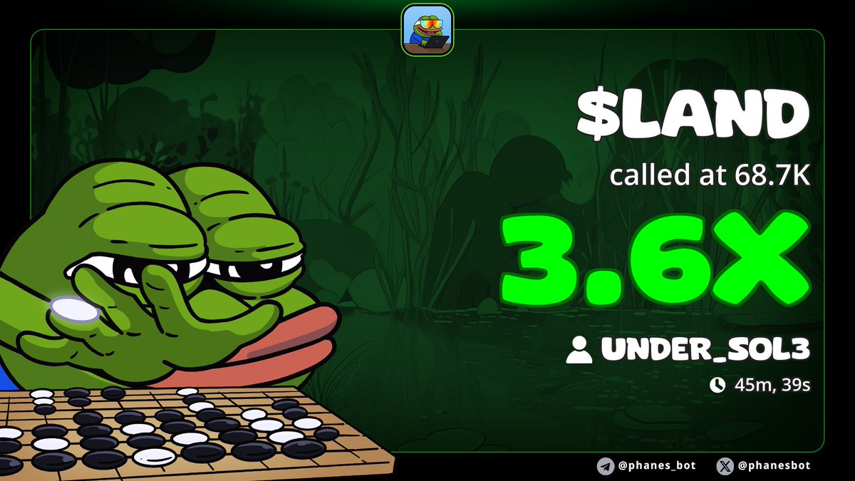 Sundayode95's tweet image. Massive 3x pump from my alpha calls on $LAND

236CwaDfTybuPvibs4faBNEczvnJXVCBRW4xT6dWpump