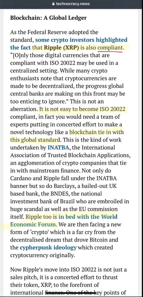 $XRP is not ISO!

But everybody and there grandma is repeating that it IS like VALE SAID!!

•  TANGEM 2ND GEN CARD LINK 10% OFF WITH CODE " XRPVALE " tangem.com/en/?promocode=…