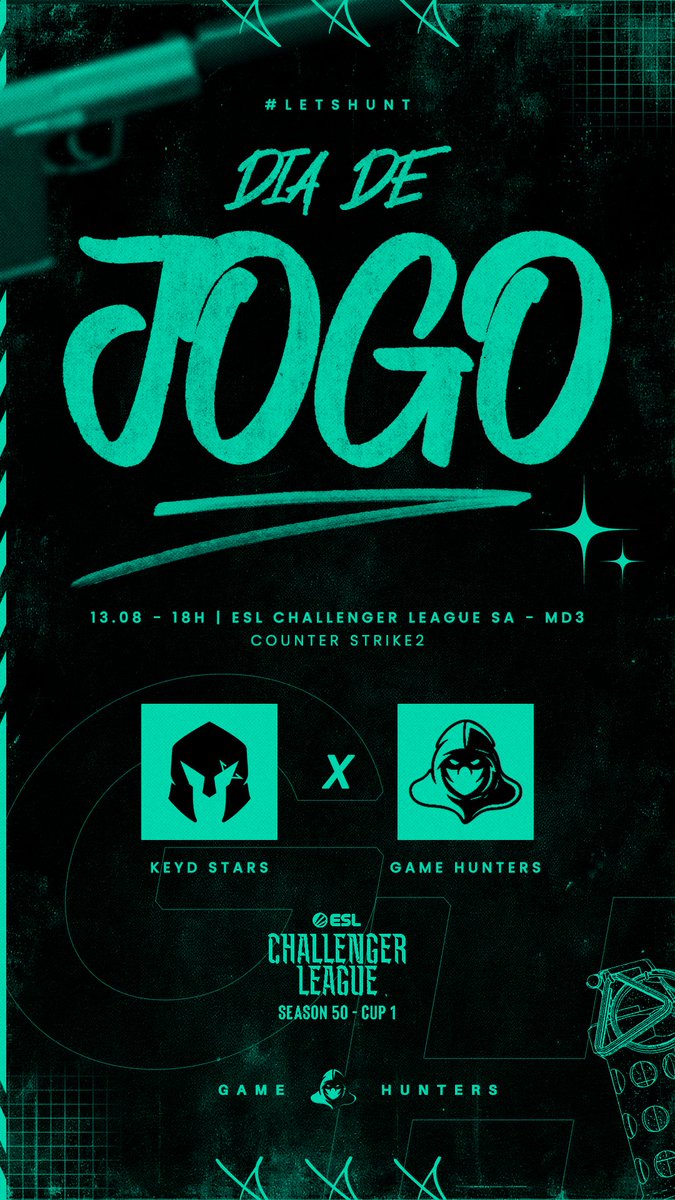 GameHunters (@gamehunterscs2) on Twitter photo Mais tarde as 18h também teremos mais um jogo valendo a vida na <a href="/ESLCS/">ESL Counter-Strike</a> Challenger contra <a href="/VivoKeyd/">Vivo Keyd Stars</a>
#LetsHunt Mais tarde as 18h também teremos mais um jogo valendo a vida na <a href="/ESLCS/">ESL Counter-Strike</a> Challenger contra <a href="/VivoKeyd/">Vivo Keyd Stars</a>
#LetsHunt