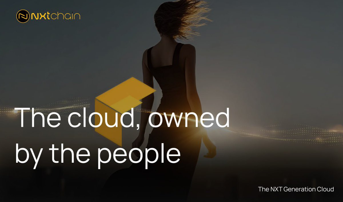 NXT_chain's tweet photo. What is NXTChain?
It’s a decentralized cloud powered by people not corporations. We’re building the world’s largest privacy first cloud network, and at the core are NXTreme devices: plug and play machines that turn any home or office into a node for earning and powering the future of compute.