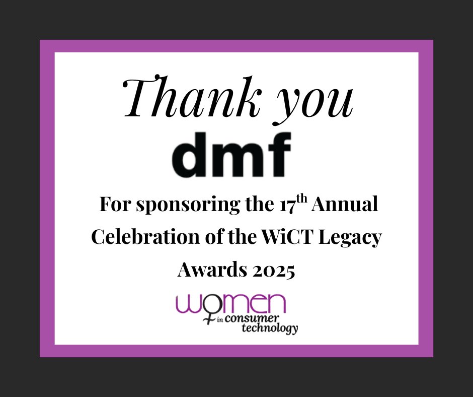 A big thank you to DMF for spicing things up as our Bloody Mary Sponsor at this year’s Women in Consumer Technology Legacy Awards. We can’t wait to raise a glass with you! #WiCT #DMF #CEDIA #CEIDAExpo #AVTweeps