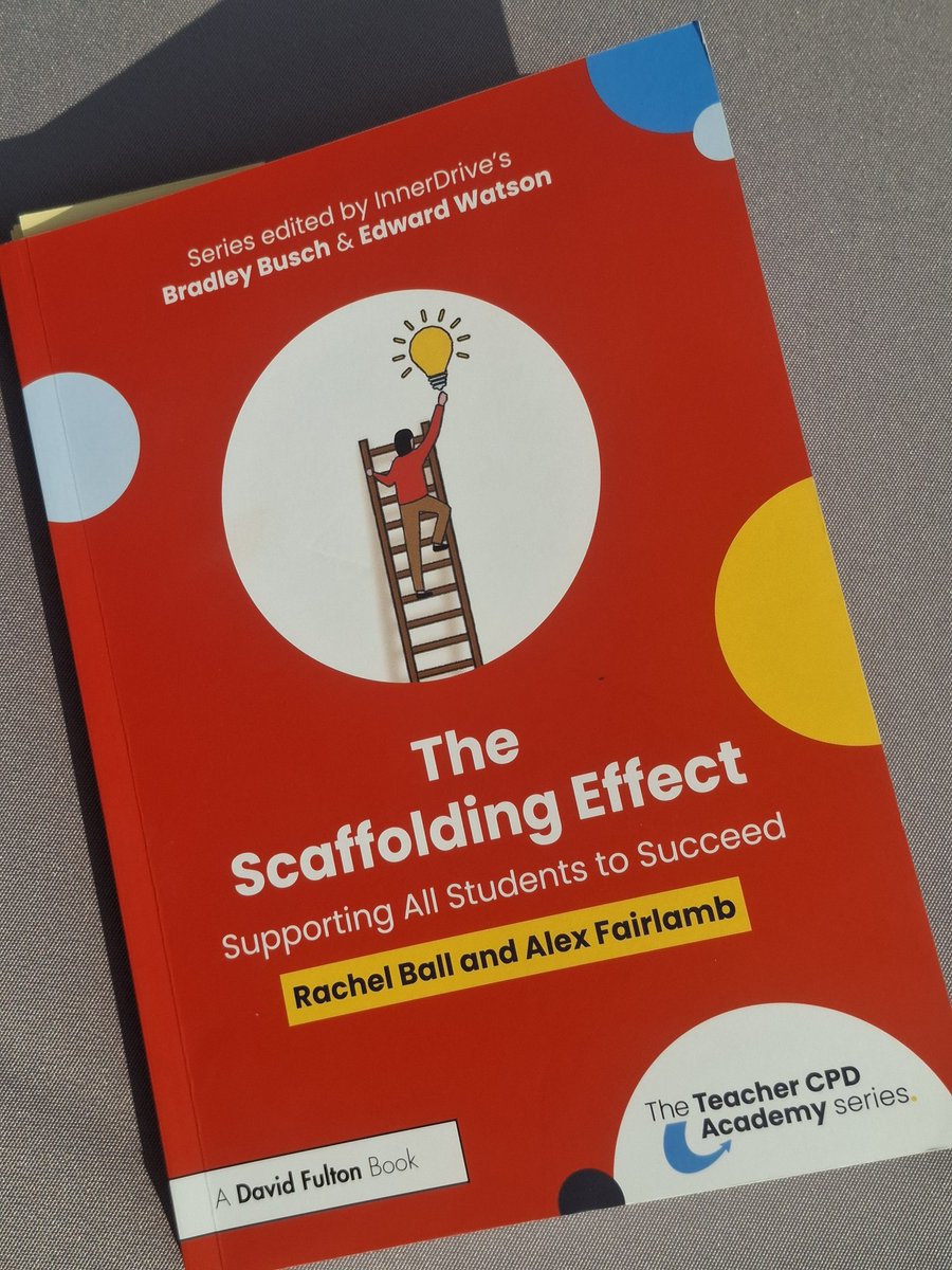 Miss Aird (@miss_aird) on Twitter photo Lovely afternoon in the sun reading <a href="/MrsBallAP/">Rachel Ball</a> & <a href="/lamb_heart_tea/">LambHeartTea (she/her)</a>'s new book, The Scaffolding Effect. 🌞📚
Such a great book for PL about using Scaffolding to support all pupils, including how Scaffolding links to cognitive science, how to use it to support literacy & learning. Lovely afternoon in the sun reading <a href="/MrsBallAP/">Rachel Ball</a> & <a href="/lamb_heart_tea/">LambHeartTea (she/her)</a>'s new book, The Scaffolding Effect. 🌞📚
Such a great book for PL about using Scaffolding to support all pupils, including how Scaffolding links to cognitive science, how to use it to support literacy & learning.