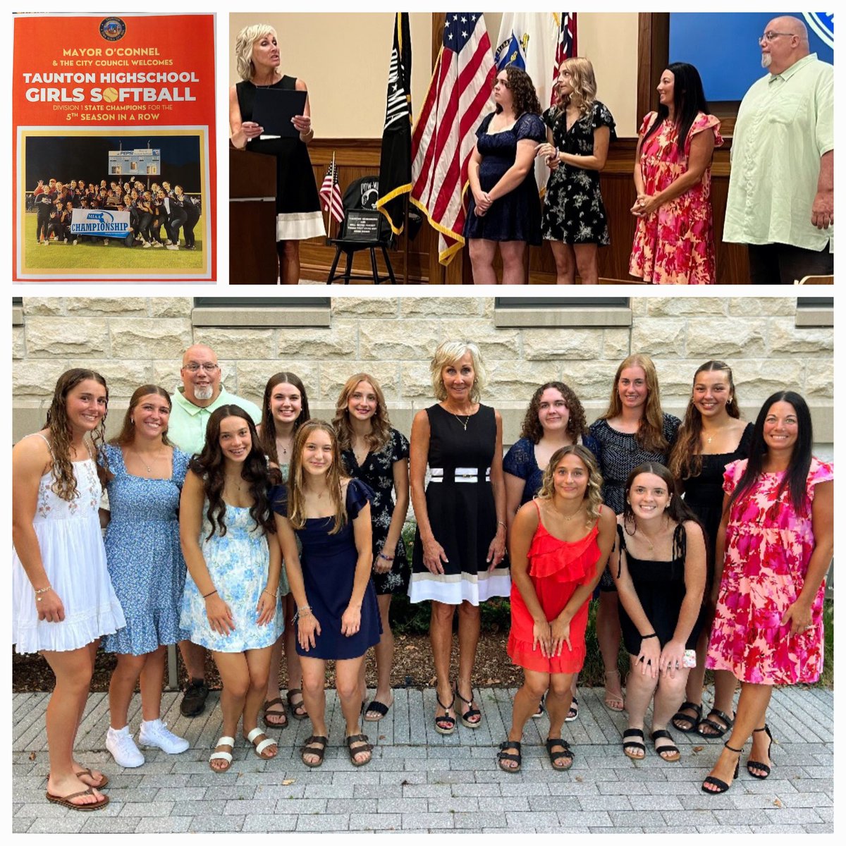 Our sincerest appreciation &amp; thanks extended to Mayor Shaunna O'Connell and the Taunton City Council!! <a href="/tauntonsoftball/">THS Softball</a> cherishes this evening of recognition!! <a href="/ThsWebmaster/">THSAthletics</a> <a href="/Taunton_Schools/">Taunton Public Schools</a> <a href="/thstvstudio/">THS TV Studio</a> 
@mayorshaunnaoconnell