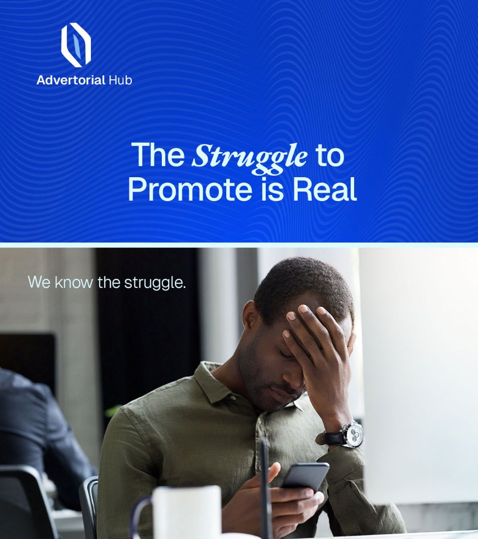 advertorialhub's tweet photo. The struggle to promote is real. 😮💨
You’ve got the content, but the reach? That’s another battle.
We get it, and we’re here to help you win it.
#AdvertorialHub #ContentMarketing #VisibilityMatters https://t.co/AsB3k1Ou79