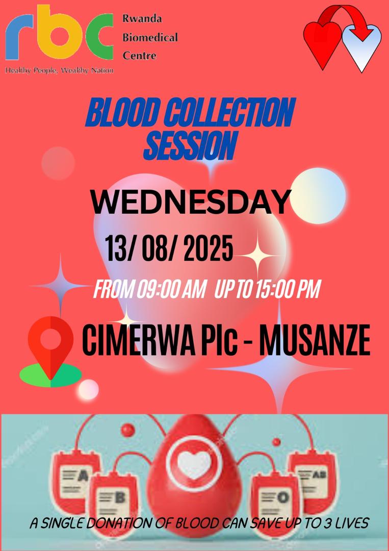 At CIMERWA PLC, we believe in building not only a stronger nation, but also healthier communities. Our Musanze Factory team came together today for a life-saving blood donation." #BloodDonation #CIMERWAPLC#GivingBlood#GivingLife