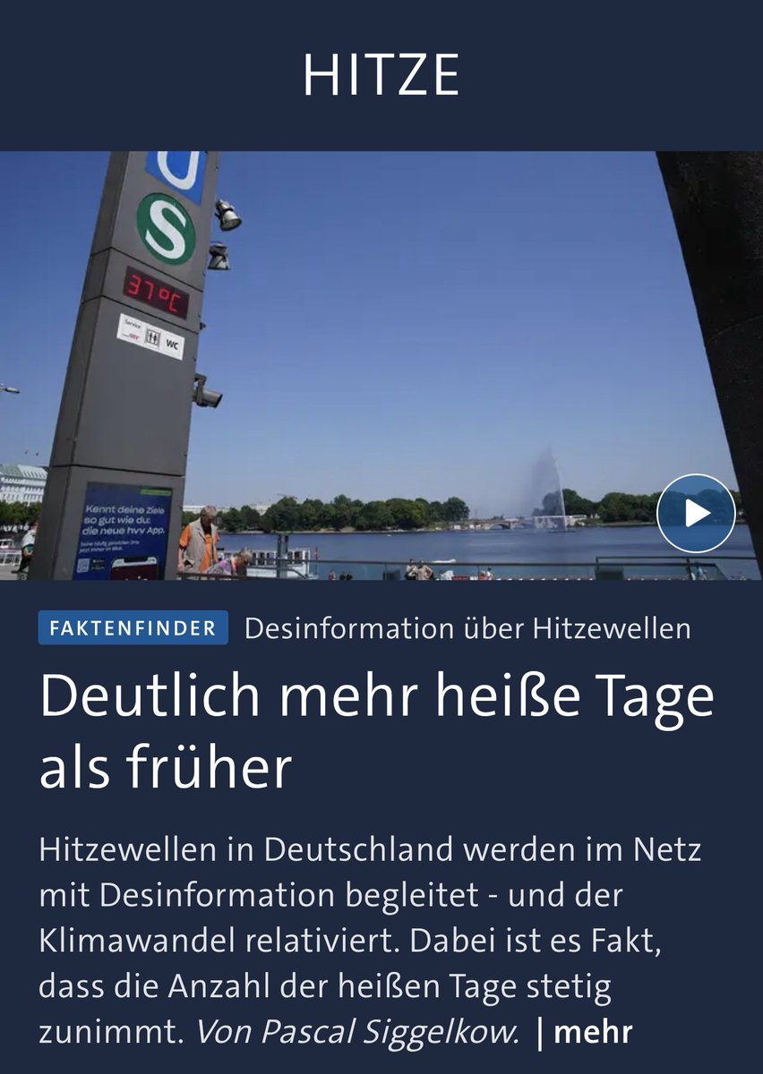 Jetzt hören aber bitte auch alle endlich damit auf, solche Desinformationen zu verbreiten und den Klimawandel zu relativieren!