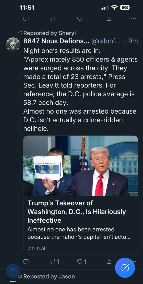 nightbird39's tweet image. Another #PresidentPedoFailure. 23 Arrests instead of capturing the real criminals….   In LA there was no decrease in crime after National Guard was there. No improvement. They did nothing. #RepublicansDontCare
