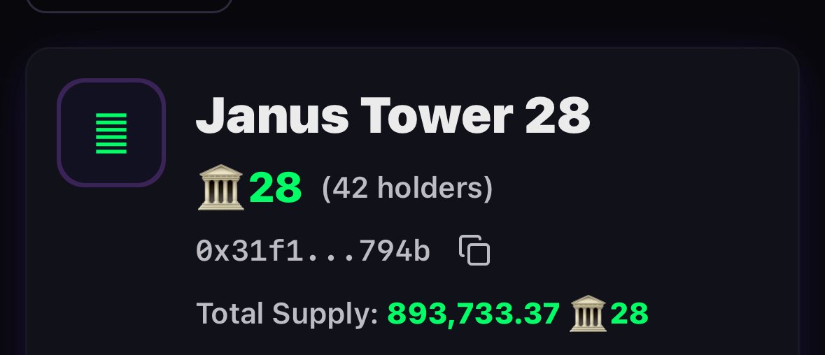 deficrypto80's tweet photo. #tower28  already burned over 107k tokens . 1 million max supply https://t.co/nmiOSRl31C https://t.co/tvfDb7D5ap