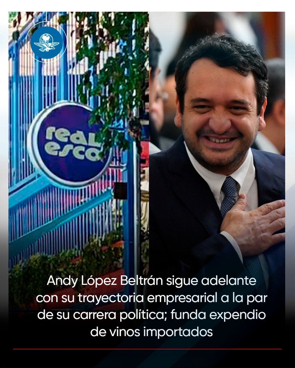 🔍 #PeriodismoDeInvestigación por <a href="/danliza/">Daniel  Lizárraga</a> / <a href="/quintoelab/">Quinto Elemento Lab</a> 

🔴Andy López Beltrán ha continuado con su trayectoria empresarial a la par de su carrera política: Cinco meses después de convertirse en secretario de Morena, fundó, junto a seis socios Realesco S.A., un expendio de vinos