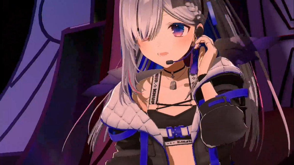 Mew_n's tweet photo. イヤモニ(?)を触る仕草たそ #撃ち抜けかなた https://t.co/uw8fDpl5l9