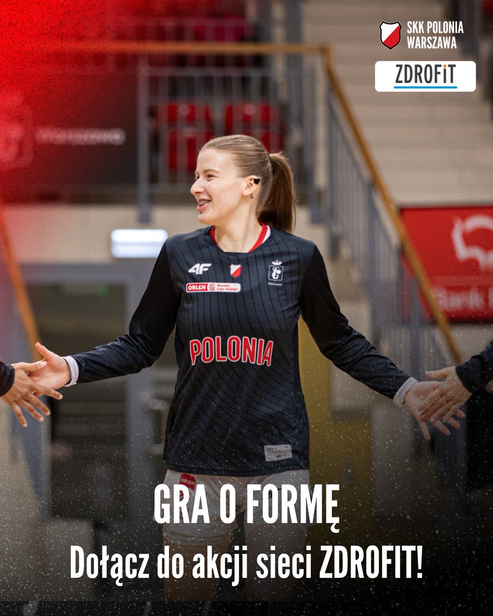 skkpolonia's tweet photo. Na trybunach serce bije szybciej… a co, gdyby tak poczuć to samo na treningu? 💪
Razem z Fitness Klub ZDROFIT – Partnerem Treningowym koszykówki Polonii Warszawa – zapraszamy Was do „Gry o Formę”!
(1/2)
📷 https://t.co/U42W5c7DSt
#ZDROFIT #RuchToCoLubisz #GraOFormę https://t.co/gZq7qpYgUA