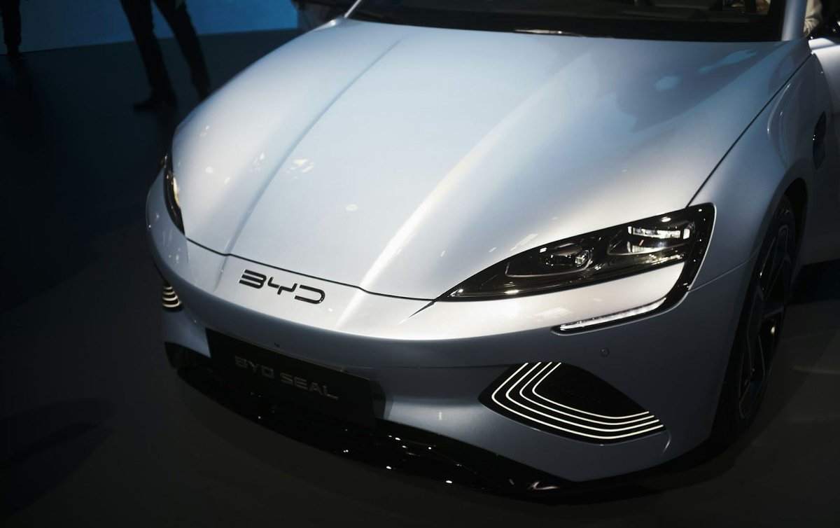 Samo Burja (@samoburja) on Twitter photo The Chinese auto maker BYD has surpassed Tesla in electric vehicle production and is on track to become the largest-ever car company period.
It is a live player led by a battery chemist with ambitious scaling and export plans.
Read the new <a href="/bismarckanlys/">Bismarck Analysis</a> Brief! (link below): The Chinese auto maker BYD has surpassed Tesla in electric vehicle production and is on track to become the largest-ever car company period.
It is a live player led by a battery chemist with ambitious scaling and export plans.
Read the new <a href="/bismarckanlys/">Bismarck Analysis</a> Brief! (link below):