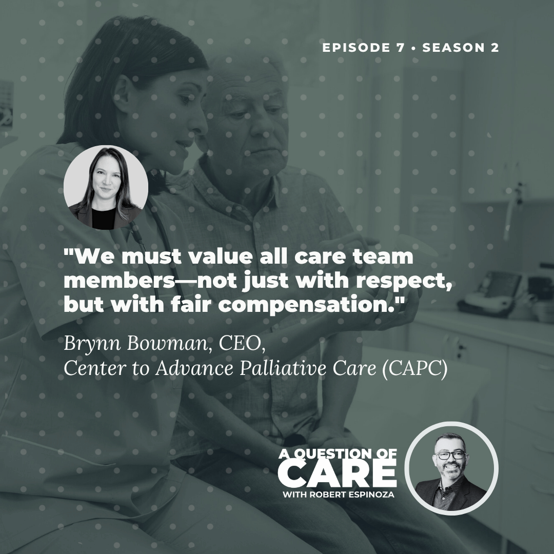 aquestionofcare's tweet photo. It’s often care workers who keep hospice patients safe.
In Ep 7, Season 2 of #AQuestionOfCare, Host@_RobertEspinoza and Brynn Bowman @CAPCpalliative describe the value of this workforce. @BrynnBHealth
🎧 Listen here or wherever you get your podcasts: https://t.co/2oLfSHi7Gc https://t.co/HJheKSo6RX