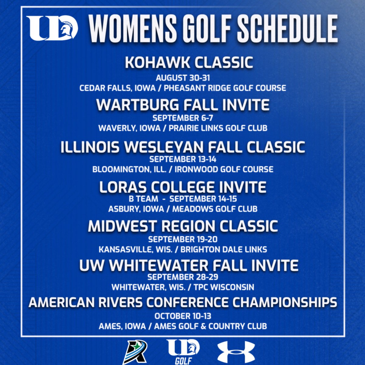 The 2025 Fall Women's Schedule is here! Looking forward to kicking off the season at the Kohawk Classic in a couple weeks! ⛳️

#SpartanGolf