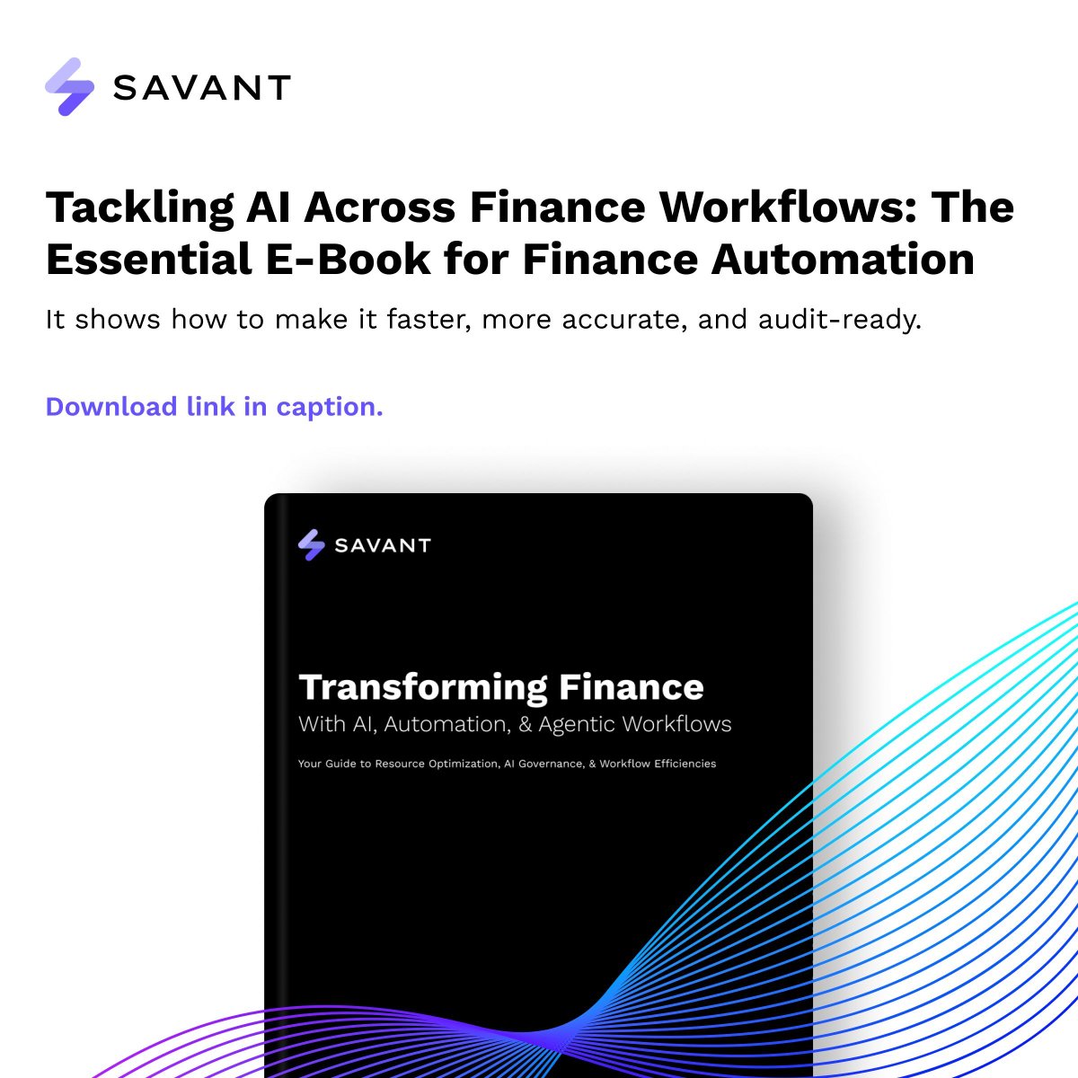 savantlabsinc's tweet image. New E-Book: How AI transforms complex finance workflows. 

Cut reconciliation time by 95%, end manual errors, and save 24–30 hrs/month.

📖 Download here → savantlabs.io/ebook/transfor…

#FinanceAutomation #AnalyticsAutomation #SavantLabs #FinTech #TaxAutomation