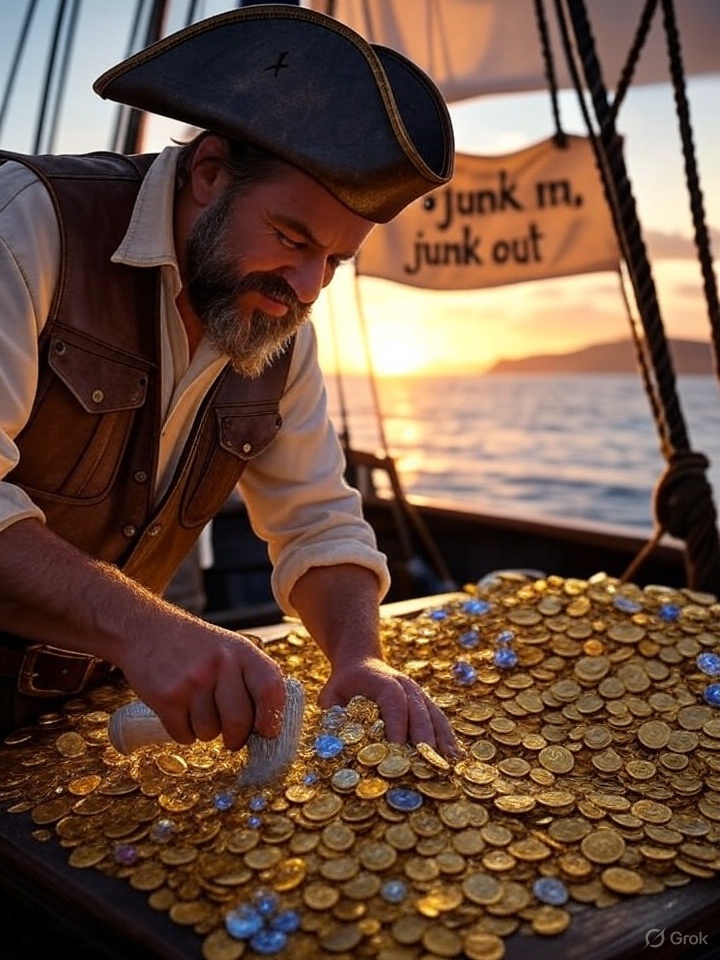 seethatgo's tweet image. Argh, in AI craftin’, data be me treasure! Scrubbin’ it clean’s a chore, but pure gold data makes me models shine—junk in, junk out, matey!