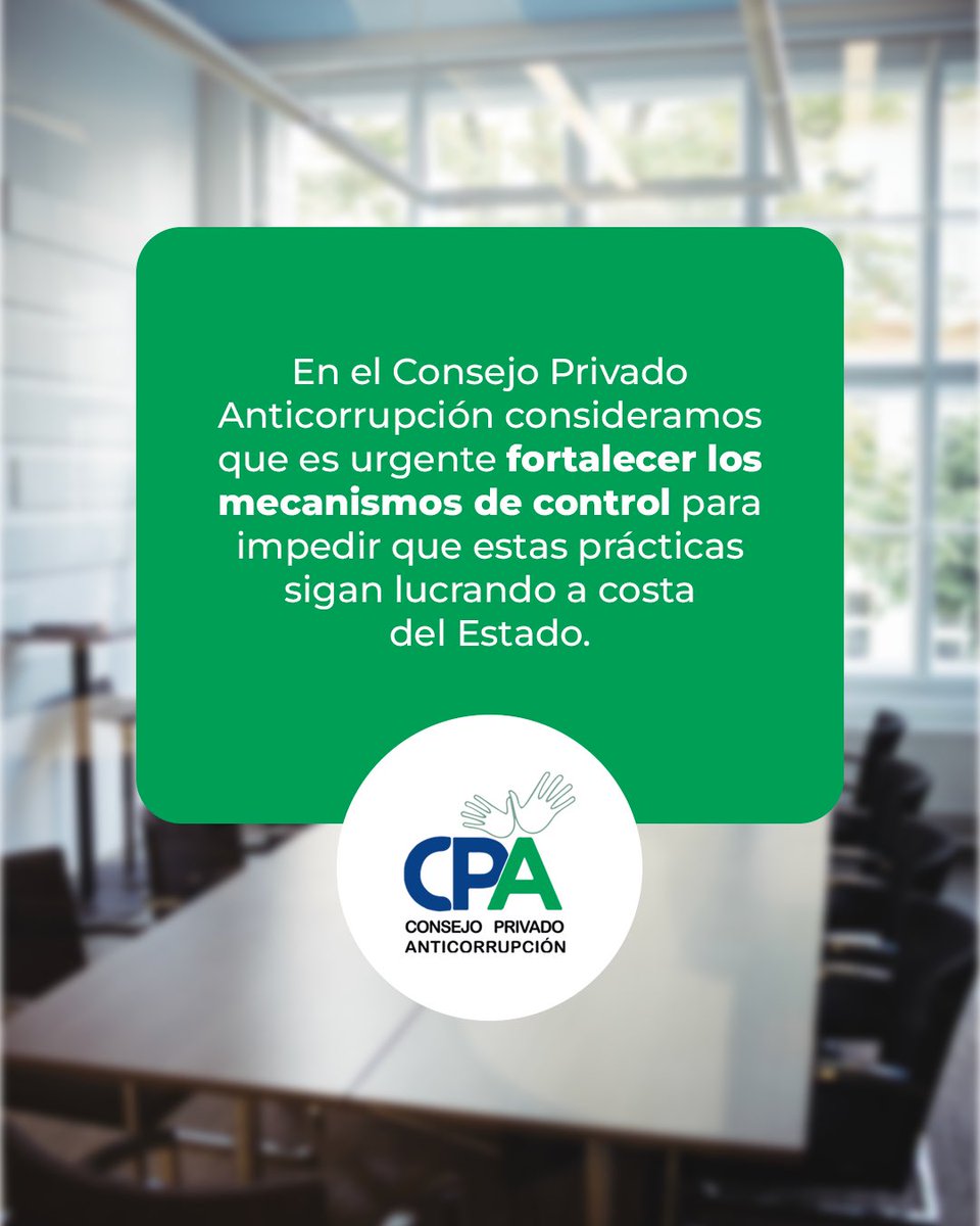 Las #EmpresasFantasmas ganan licitaciones sin experiencia ni capacidad, afectando a las formales. 

En el #CPA pedimos reforzar controles para frenar este abuso.

#Transparencia #CompetenciaDesleal #Anticorrupción