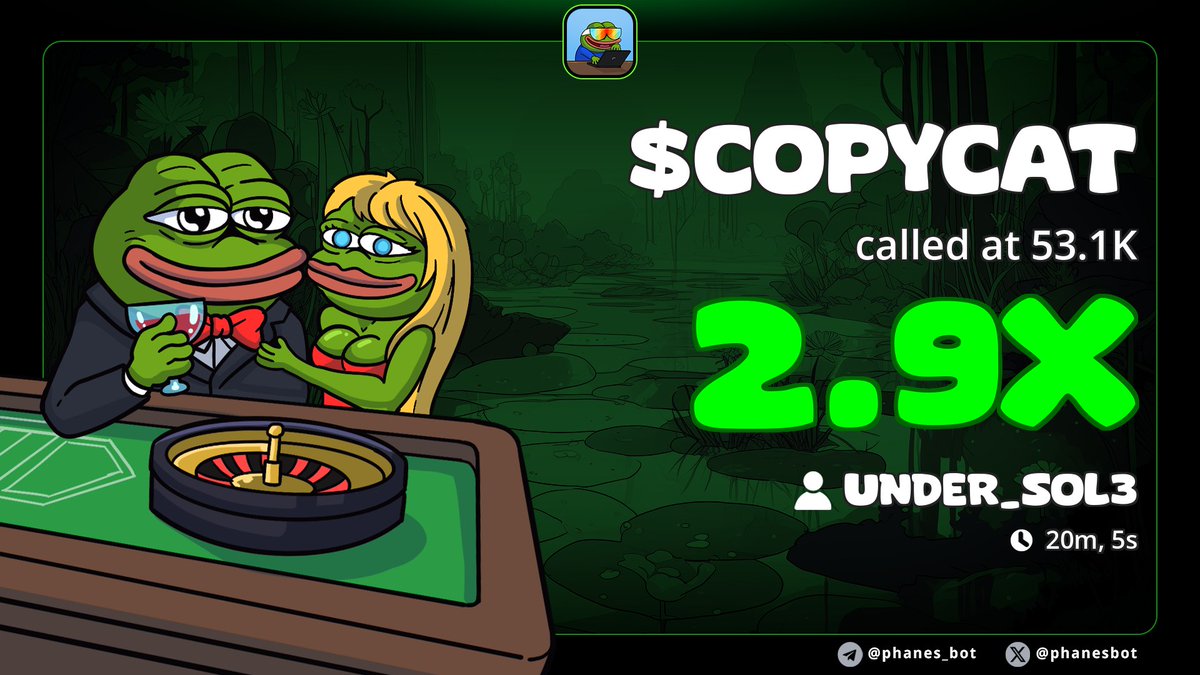 Sundayode95's tweet image. 2x profit gained from my alpha calls on $COPYCAT

ogGxyhnEgvuC2A7cMvPanKWoWv8Q5nrnZ7Wj993pump
