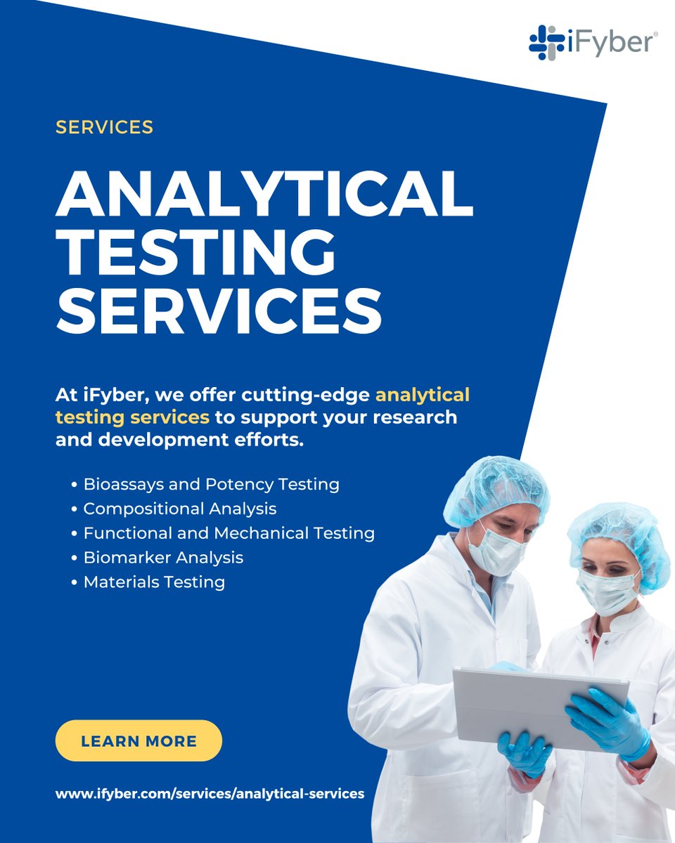 iFyberCRO's tweet image. iFyber delivers advanced #AnalyticalTesting services to accelerate your R&amp;amp;D efforts. Explore how our custom testing capabilities can enhance your product development: bit.ly/4fgw0JI