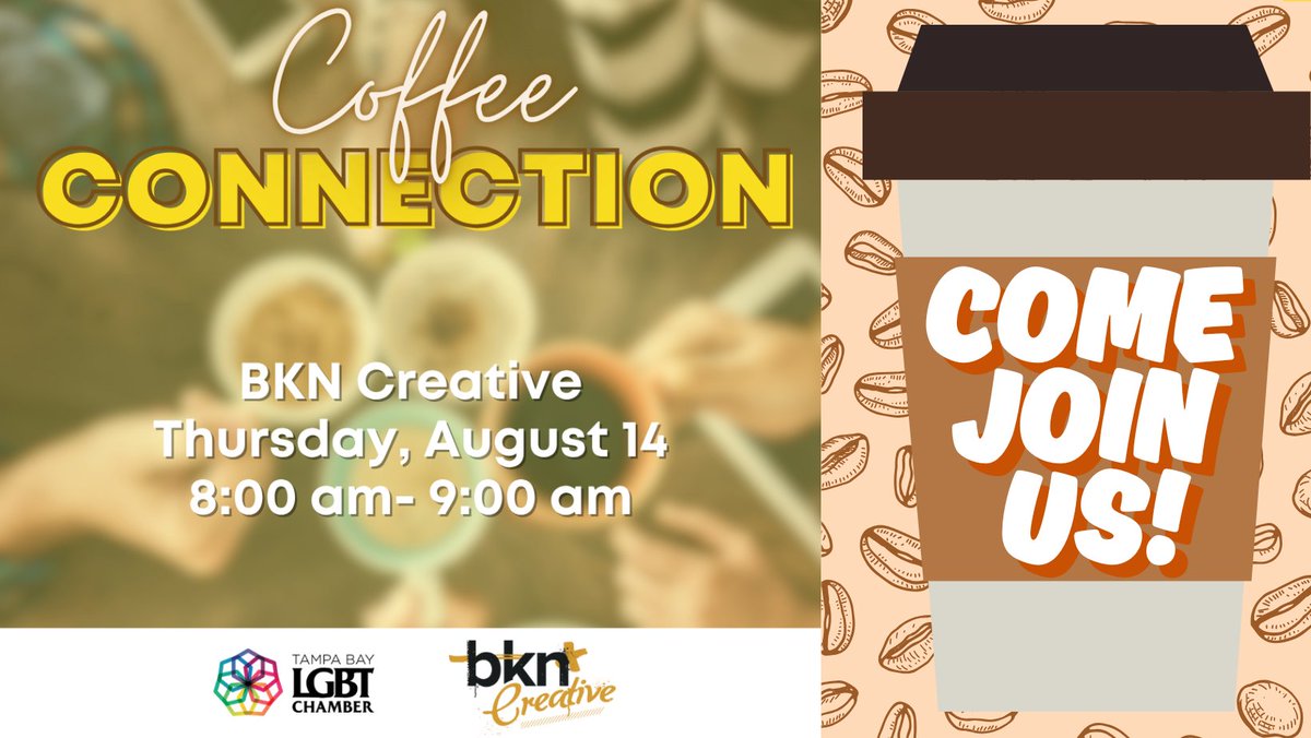 Today is the last day you can sign up to be a part of the action! Tomorrow is our August Coffee Connections! We can't wait to see you there- you won't want to miss this! Sign up now! ow.ly/xRTf50WEXr7