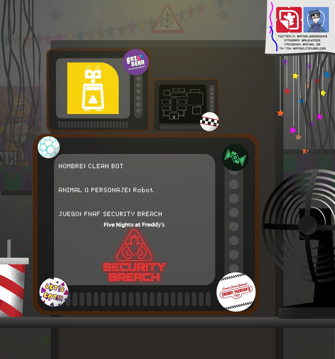 Angel2826612415's tweet image. UN ICONO AL DIA HASTA QUE SALGA LA PELÍCULA DE FNAF 2 🐻🐰🐥🦊

109 DIAS PARA LA FIESTA 🥳

ICONO: #CLEANBOT

#fnaffanart #FNAF #FNAF2 #FNAFMOVIE #FNAF2movie #fnafsecuritybreach #FNAFSB
