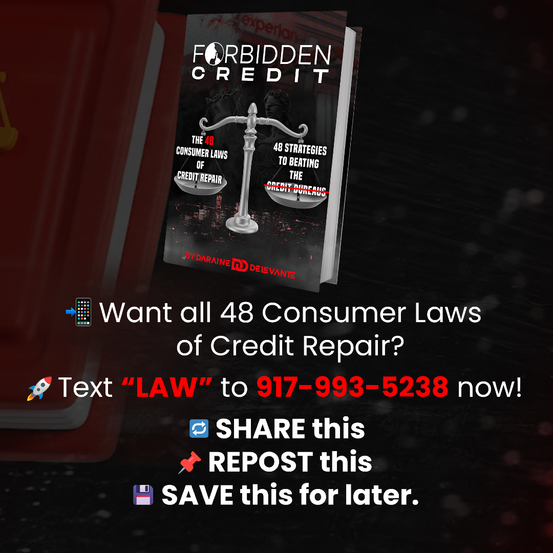 DaraineD's tweet image. If the credit bureaus can’t prove your bankruptcy with records from the court, they must delete it. 15 USC 1681i is your leverage. No proof = no bankruptcy. Comment or Text “CHALLENGE” or “LAWS” to 917-993-5238 to get started.

#ConsumerLaw #CreditRepair #DeleteNegativeItems