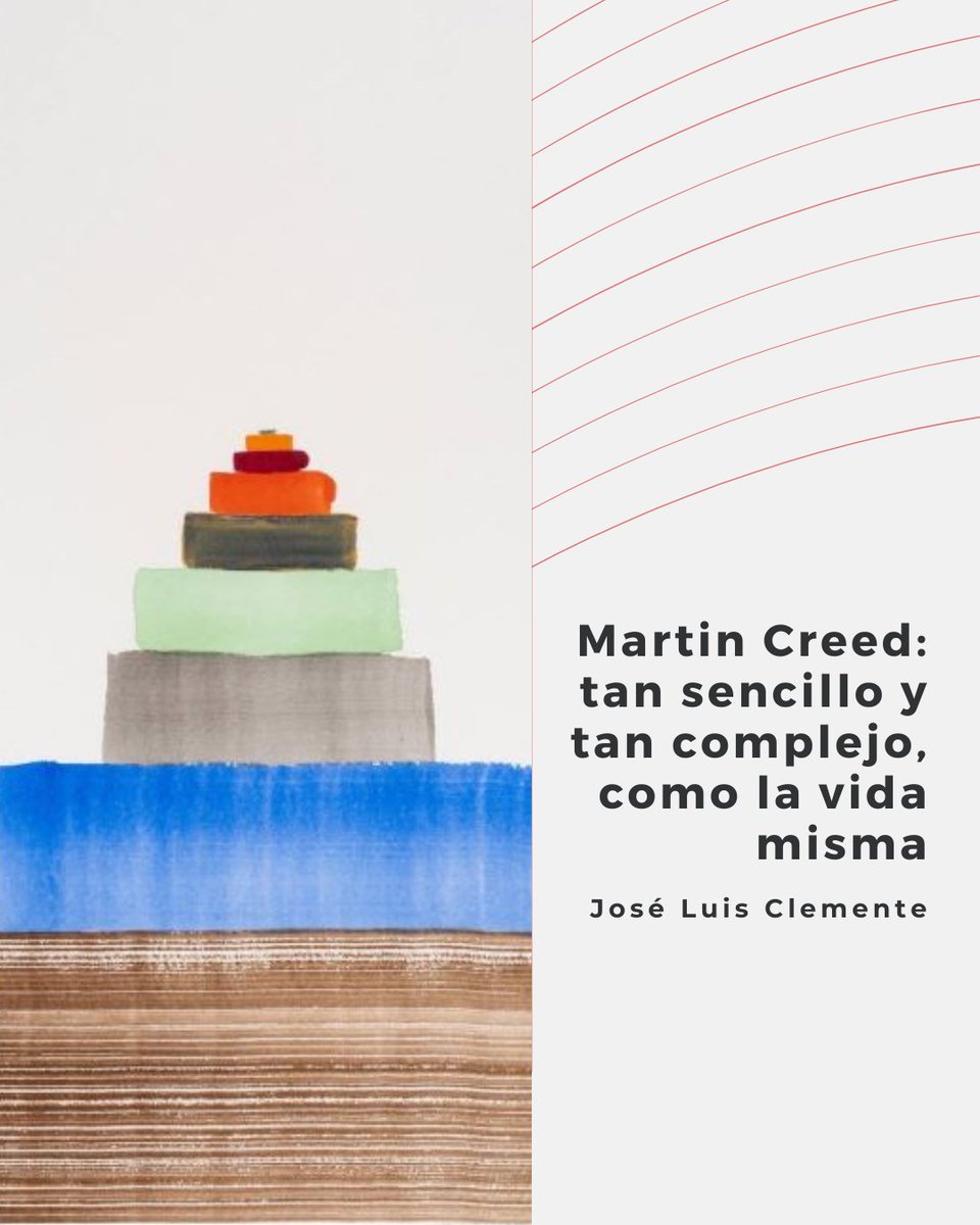 ArtiCom_UPV's tweet photo. "En cualquier cosa, en su sencilla conformidad, en su compleja pertenencia a la vida cotidiana, Creed advierte un potencial capaz de generar un impacto, una pulsión o una sonrisa..."▶️https://t.co/PjvF1AlrWT https://t.co/06dcwBgul7