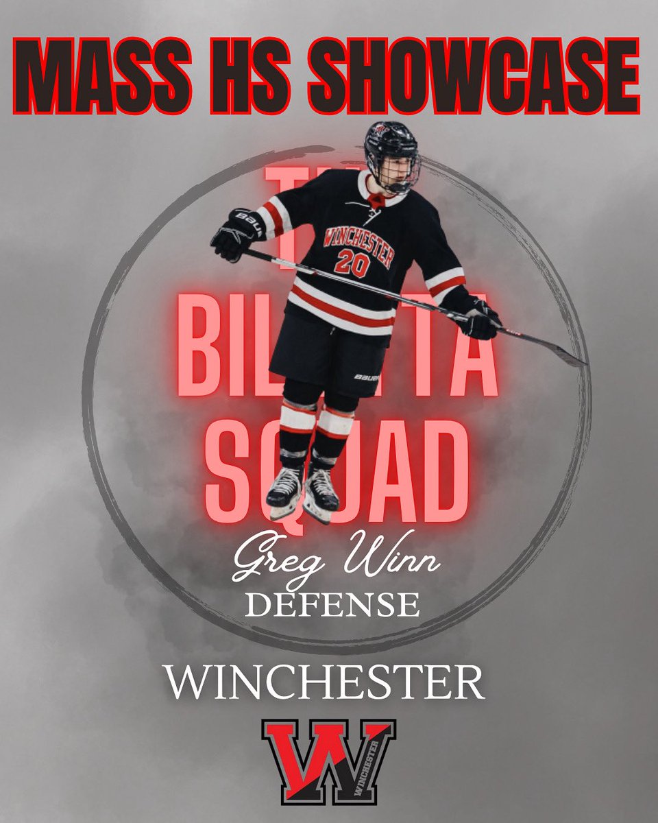 Just when you think The Bilotta Squad is done? We add two more top shelf players 💪 We’ve added F Colin Walsh from <a href="/FHSFlyersHockey/">Framingham Flyers</a> and D Greg Winn of <a href="/WinchesterBVH/">Winchester Boys Hockey</a> to complete our roster!

🗓️ <a href="/masshshockey33/">Mass HS Hockey Showcase</a> Schedule and all 6️⃣ rosters coming SOON 👀