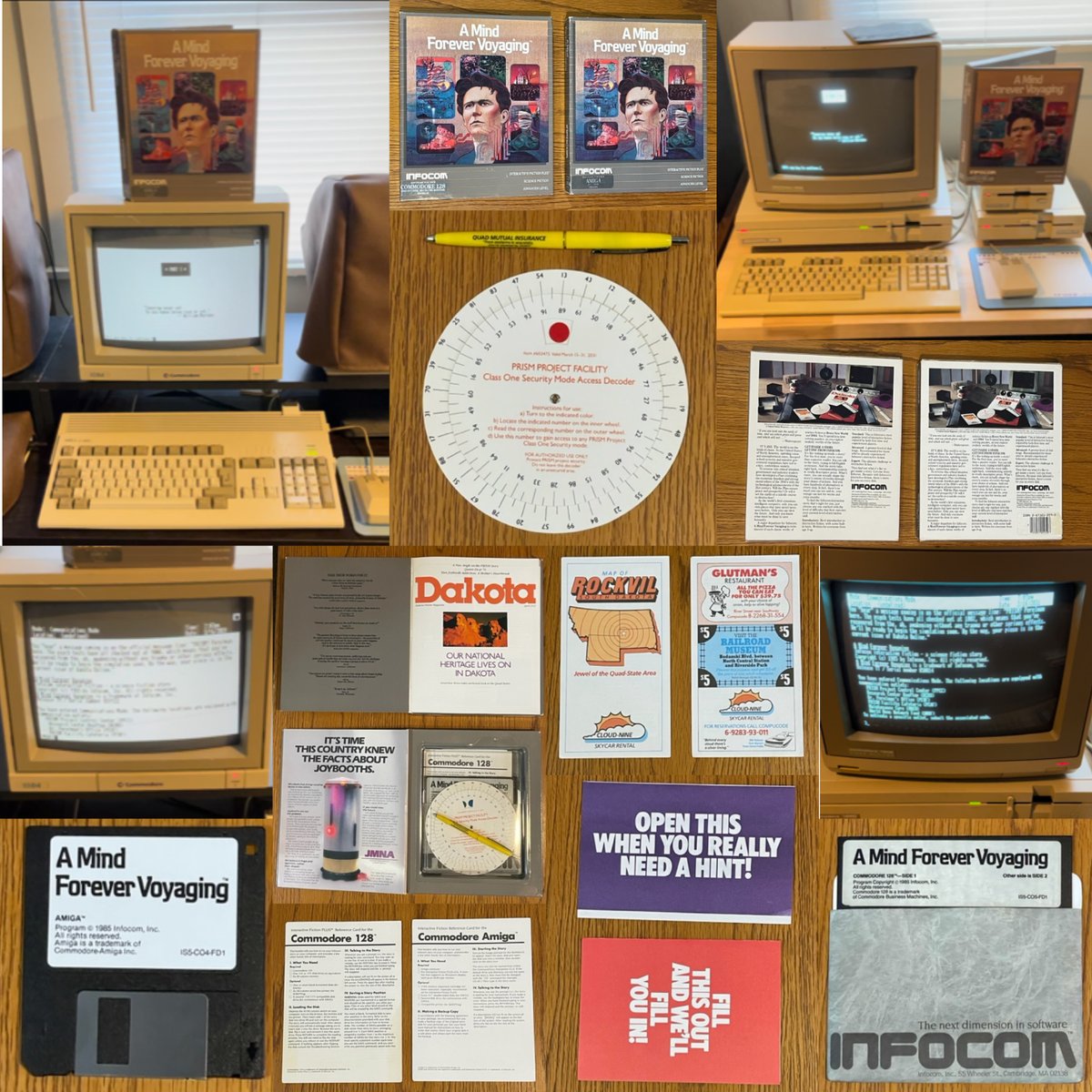 A Mind Forever Voyaging was released 40 years ago today on Aug 14, 1985. Written by Steve Meretzky it was #Infocom's 17th game. The year is 2031 &amp; the world is in chaos after WW3. You are PRISM, the world's 1st conscious AI, only you can visit places that have never been seen b4.