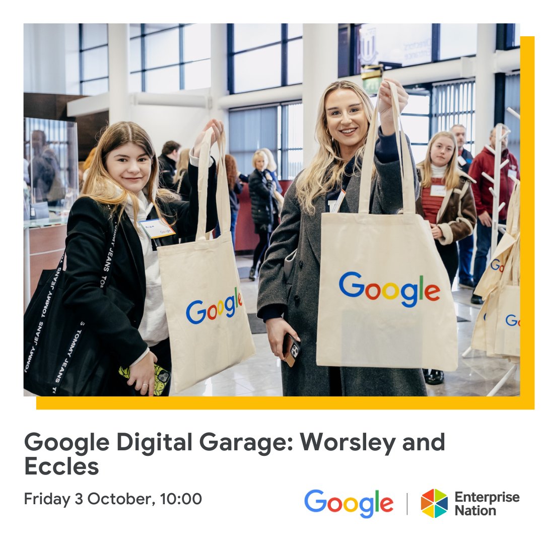 For small businesses in #WorsleyAndEccles, <a href="/GoogleUK/">Google UK</a> is hosting a free workshop &amp; mentoring on 3rd Oct.

A great chance to get practical tips on using digital tools &amp; improving your online presence.

More info &amp; sign up here 👉 rsvp.withgoogle.com/events/worsley…