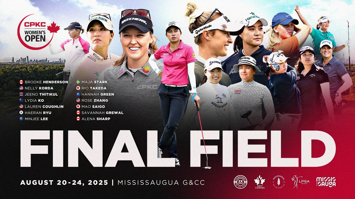 No shortage of ⭐️ power...

The stage is set for the 51st playing of the CPKC Women's Open:

FULL FIELD: bit.ly/3UrElm0