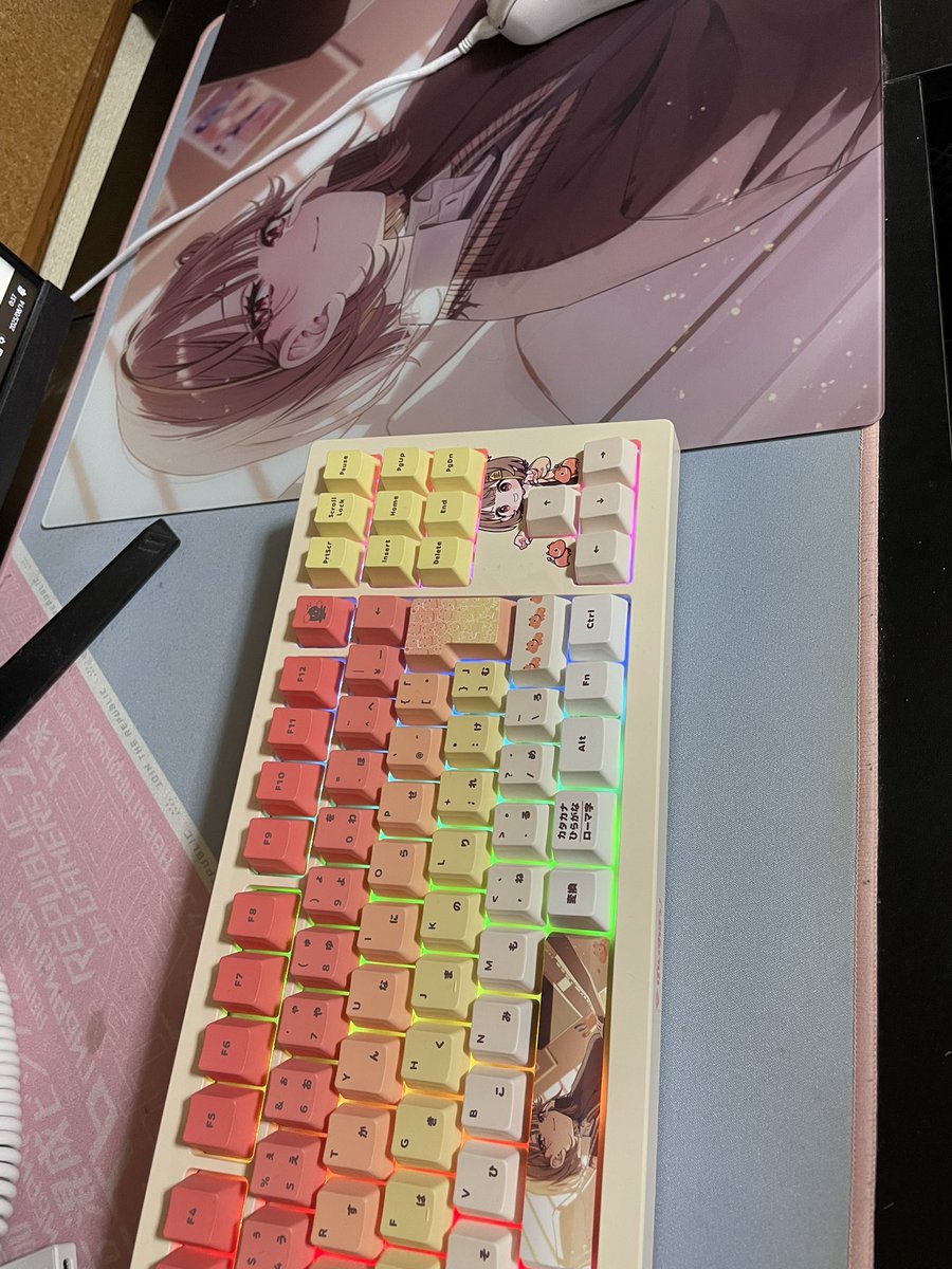 lukarinn's tweet photo. 机の狭さを痛感 https://t.co/2y1TLVIzPp