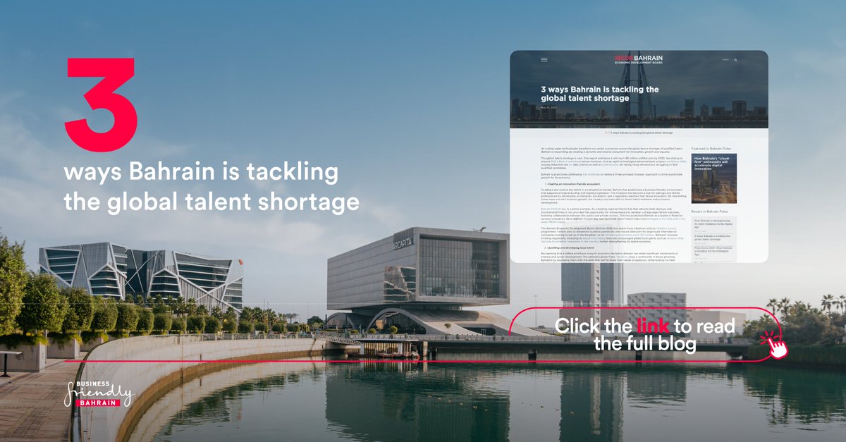 By prioritising talent and innovation, developing skills and competencies, Bahrain is securing long-term economic resilience and creating opportunities for the next generation of digital trailblazers. 

Read More: bit.ly/3HcZAoN