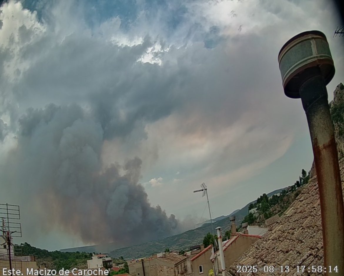 L’#IFTeresaDeCofrentes evoluciona molt ràpid 🫣
📸 Webcam d’Avamet a Aiora