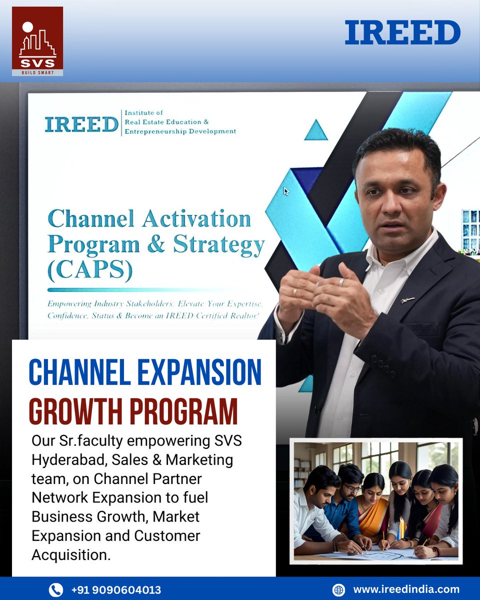 IREED India (@ireed_academy) on Twitter photo ๐ Expanding our channel partner network in Hyderabad!
A power-packed session with SVS Constructions to connect, collaborate & grow. ๐
Follow us on : <a href="/ireedindia/">IREED INDIA</a>
#ireed #businessgrowth #svsconstructions #ireedindia ๐ Expanding our channel partner network in Hyderabad!
A power-packed session with SVS Constructions to connect, collaborate & grow. ๐
Follow us on : <a href="/ireedindia/">IREED INDIA</a>
#ireed #businessgrowth #svsconstructions #ireedindia