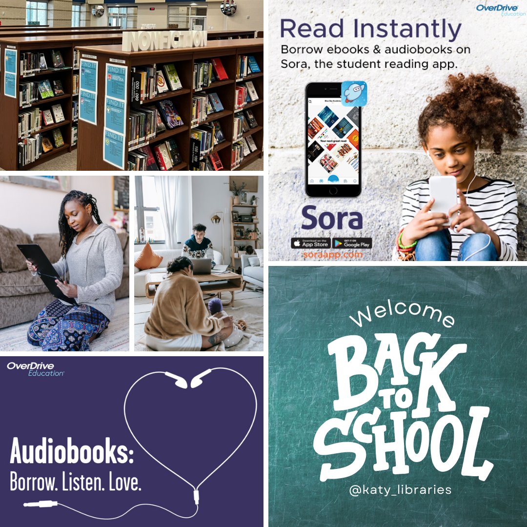 A brand-new chapter starts today—and your next big adventure is just a page away! Swing by your campus library or choose a book from Sora, our 24/7 digital library. Whether you're into dragons, detectives, or deep space—your story starts here. Katy ISD Libraries are here for you!