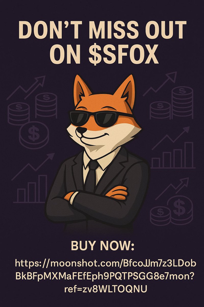 SlickFoxToken's tweet photo. 🚀 “The fox is sly, but the gains are savage. Miss this train, and you’ll be chasing tails. 🦊💰
Buy now before the next moon run → https://t.co/mSwCeH7KSK” https://t.co/ebtveMbMzx