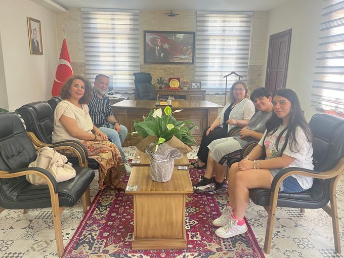 Aydın’ın Germencik Kaymakamı Sultan Doğru Misafirleri Kabul Etti