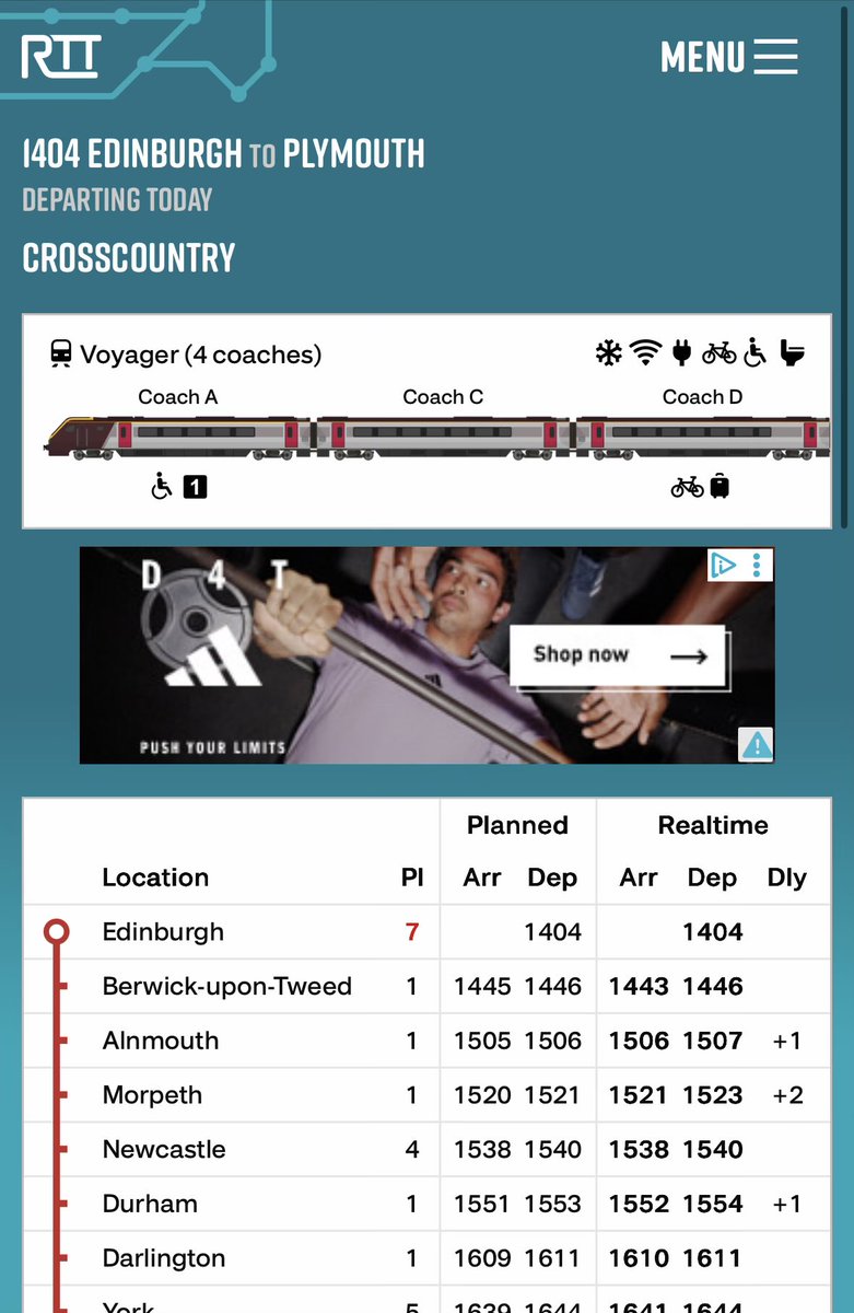 Ian Rutson (@ian_rutson) on Twitter photo Four coaches, standing shoulder to shoulder, no aircon on a 30C day 🥵
This is pathetic <a href="/CrossCountryUK/">CrossCountry Trains</a> 😡 Four coaches, standing shoulder to shoulder, no aircon on a 30C day 🥵
This is pathetic <a href="/CrossCountryUK/">CrossCountry Trains</a> 😡