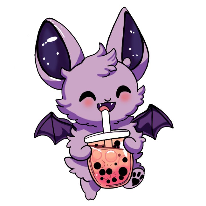 BatBratsDesigns's tweet photo. Art of the Day: "Batty Bubbles Joy Of Bubble Tea". Buy at: https://t.co/wPItGfhqQg https://t.co/yGDVkOeg8Y