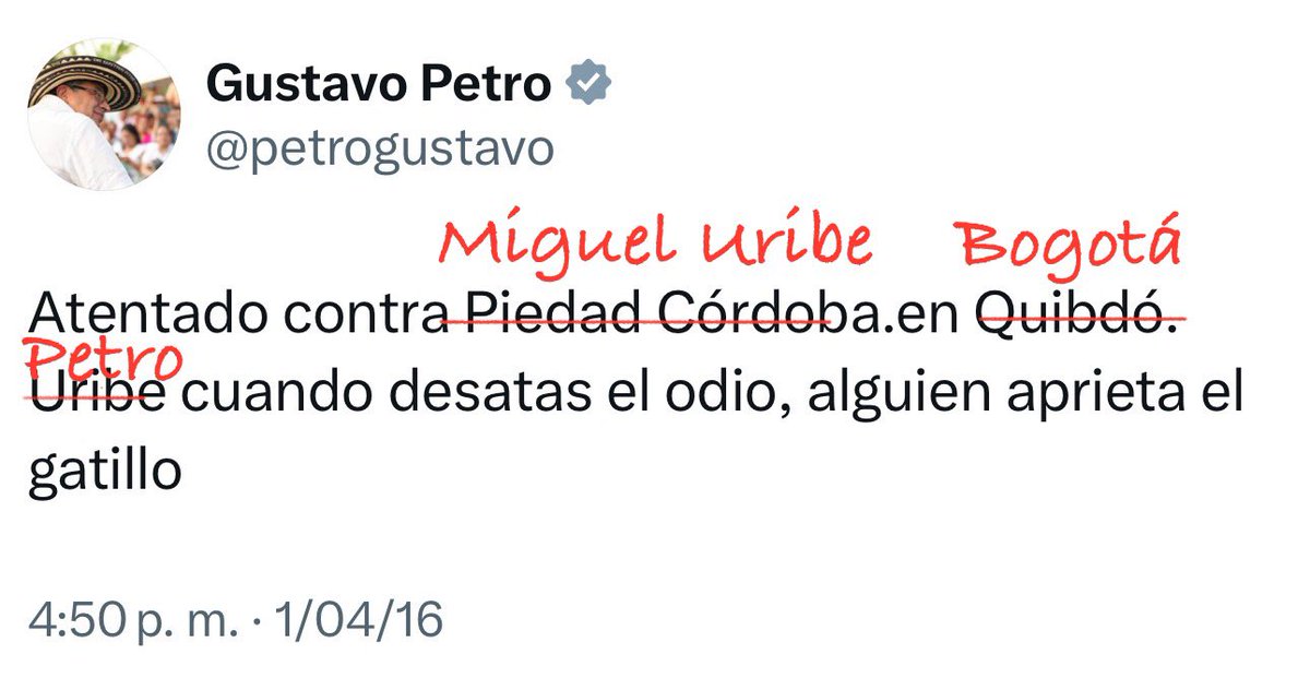 Ajá. Ay, <a href="/petrogustavo/">Gustavo Petro</a>, ¿sí ve? ¿No que no?