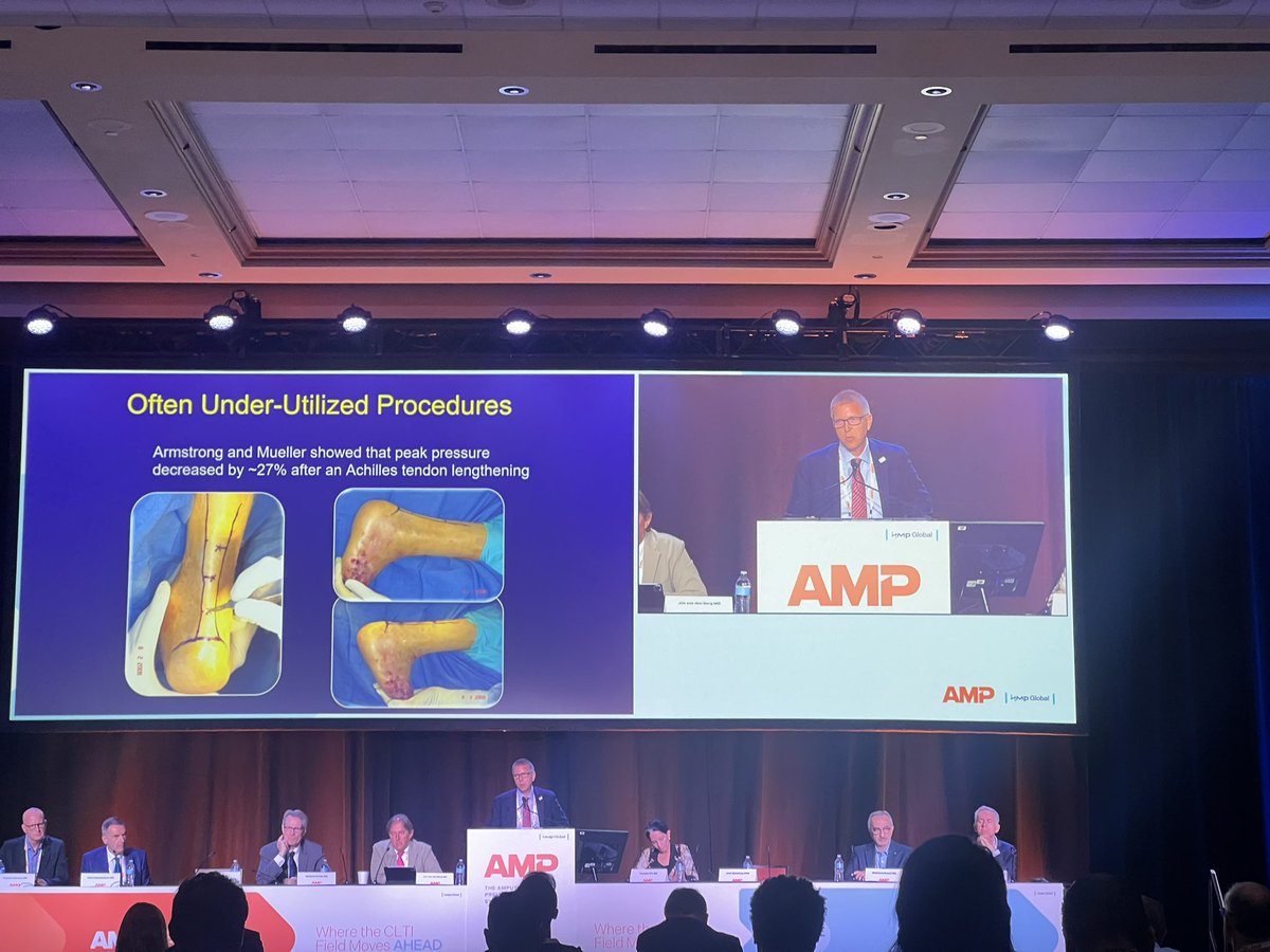 JVascSurgCIT's tweet photo. Dr Steinberg discussing the importance of Achilles tendon lengthening for TMA to improve gait. #CLTIfighter #AMP2025 #FromtheMeeting https://t.co/1hRh7jbbbN